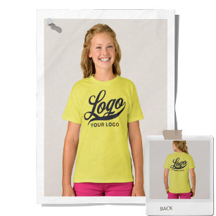 Lemon Yellow Company Logo Swag Business Kinder Gir T-shirt