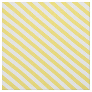 Lemon Yellow Diagonal Stripes Stof