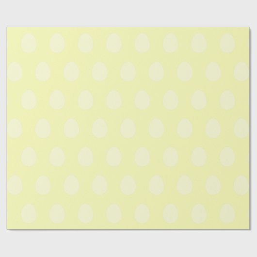 Lemon Yellow Easter Egg Wrapping Paper Cadeaupapier (Vlak)