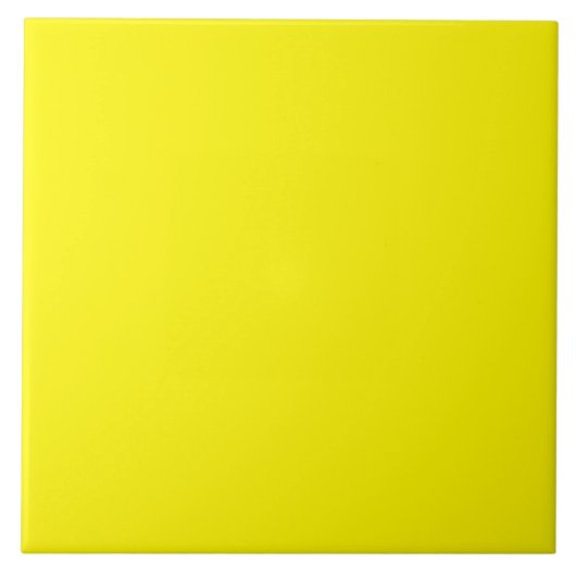 LEMON YELLOW (effen fruitige kleur) ~ Tegeltje (Voorkant)
