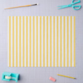 Lemon Yellow en White Striped Tissuepapier (Craft)