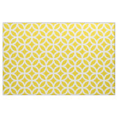 Lemon Yellow Geometric Pattern Fabric Stof (Fat Quarter)