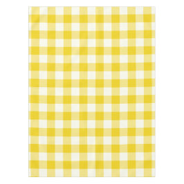 Lemon Yellow Gingham / Buffalo Check Tablecloth Tafelkleed