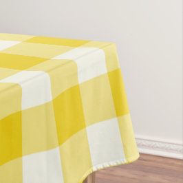 Lemon Yellow Gingham / Buffalo Check Tablecloth Tafelkleed
