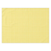 Lemon Yellow Gingham Cotton Tablecloth Tafelkleed (Voorkant (Horizontaal))