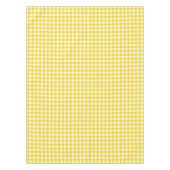 Lemon Yellow Gingham Cotton Tablecloth Tafelkleed (Voorkant)