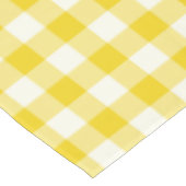 Lemon Yellow Gingham Pattern Check Tablecloth Tafelkleed (Gekanteld)
