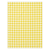 Lemon Yellow Gingham Pattern Check Tablecloth Tafelkleed (Voorkant)