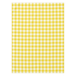 Lemon Yellow Gingham Pattern Check Tablecloth Tafelkleed