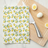 Lemon Yellow Kitchen Towel Theedoek (Quarter Fold)