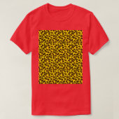 Lemon Yellow leopard Spots Animal Print Pattern Gr T-shirt (Design voorkant)