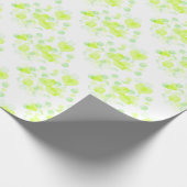 Lemon Yellow Love Hears Cadeaupapier (Hoek)