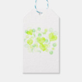 Lemon Yellow Love Hearts Cadeaulabel (Voorkant)