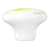 Lemon Yellow Love Hearts Keramische Knop (Zijkant)