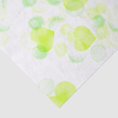 Lemon Yellow Love Hearts Tissuepapier (Detail)