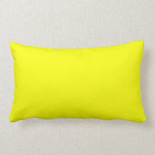 Lemon Yellow Lumbar Pillow 13 x 21 inch Kussen