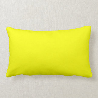 Lemon Yellow Lumbar Pillow 13 x 21 inch Kussen