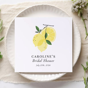 Lemon Yellow Main Squeeze Paper Napkin Servet