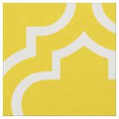 Lemon Yellow Moroccan Trellis Pattern Fabric 02 Stof (Close Up)