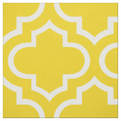 Lemon Yellow Moroccan Trellis Pattern Fabric 02 Stof (Swatch)