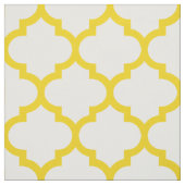 Lemon Yellow Moroccan Trellis Pattern Fabric Stof (Swatch)