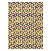 Lemon yellow orange  Pattern blue Tafelkleed (Voorkant)