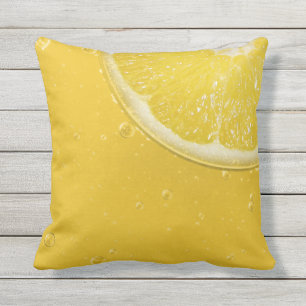 Lemon Yellow Outdoor Pool Pillow Buitenkussen
