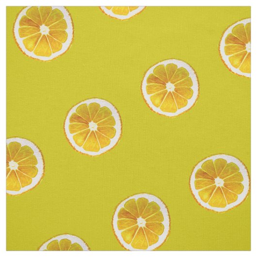 Lemon yellow pop art kitsch stof (Swatch)