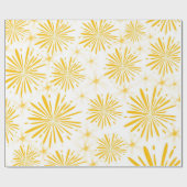 Lemon Yellow Print Cadeaupapier (Vlak)