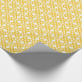 Lemon Yellow Print Cadeaupapier (Hoek)