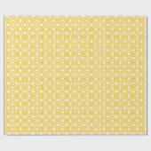 Lemon Yellow Print Cadeaupapier (Vlak)