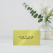 Lemon Yellow Sheen Visitekaartje (Staand voorkant)
