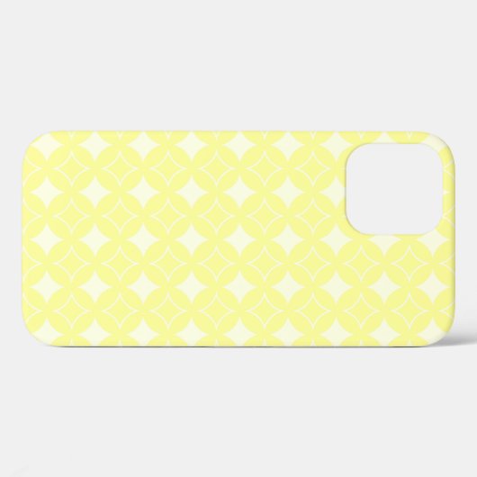 Lemon yellow shippo-patroon Case-Mate iPhone case (Achterkant (horizontaal))