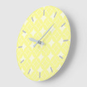 Lemon yellow shippo-patroon grote klok (Hoek)