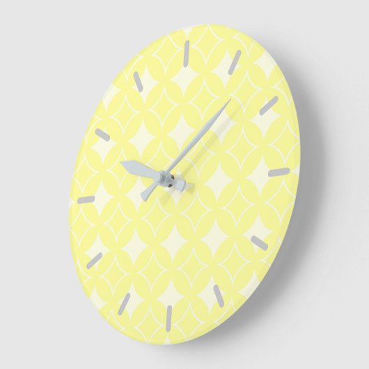 Lemon yellow shippo-patroon grote klok (Hoek)