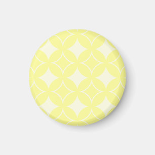 Lemon yellow shippo-patroon magneet