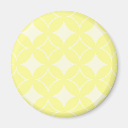 Lemon yellow shippo-patroon magneet (Voorkant)