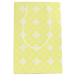 Lemon yellow shippo-patroon medium cadeauzakje