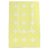 Lemon yellow shippo-patroon medium cadeauzakje (Achterkant)