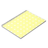 Lemon yellow shippo-patroon notitieboek (Linkerzijde)