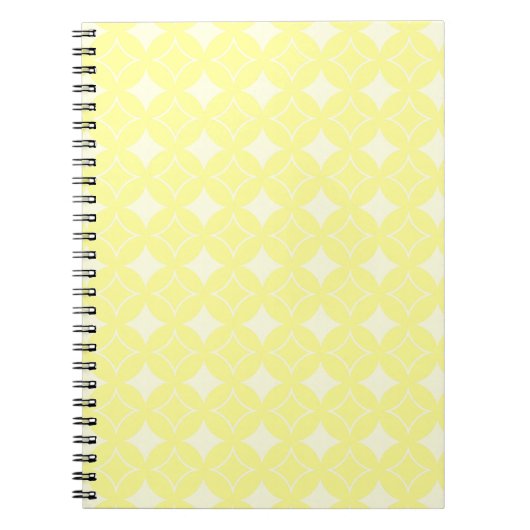 Lemon yellow shippo-patroon notitieboek (Voorkant)