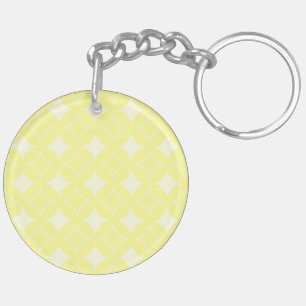 Lemon yellow shippo-patroon sleutelhanger