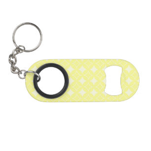Lemon yellow shippo-patroon sleutelhanger flessenopener