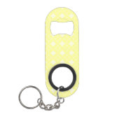 Lemon yellow shippo-patroon sleutelhanger flessenopener (Voorkant)