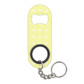 Lemon yellow shippo-patroon sleutelhanger flessenopener (Achterkant)