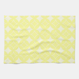 Lemon yellow shippo-patroon theedoek