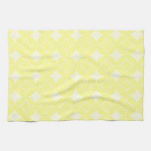 Lemon yellow shippo-patroon theedoek