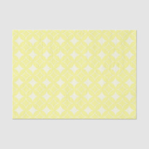 Lemon yellow shippo-patroon tissuepapier