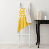 Lemon Yellow Simple Hallo Sunshine Sherpa Deken (In situ)