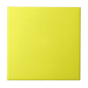 Lemon Yellow Solid Color Tegel Tegeltje